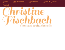 Tablet Screenshot of christinefischbach.fr